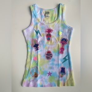 Tee-Hee Trolls Colorful Tie Dye Tank Top - Size 3